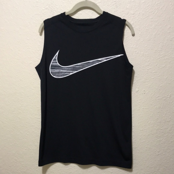 Nike Other - Nike Men's Black Sleeveless Tank with White Swoosh. Good Condition. Size XL.